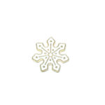 White Snowflake Lapel Pin