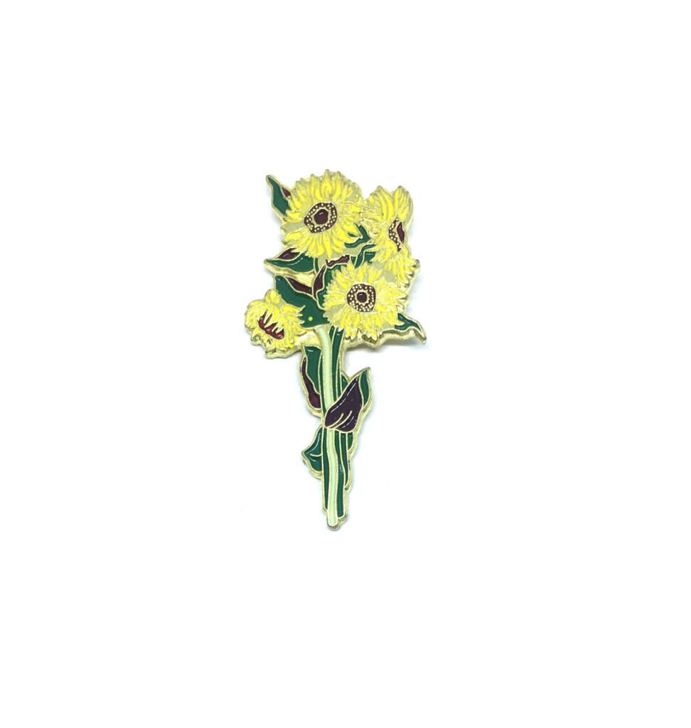 Sunflower Brooch FINOX