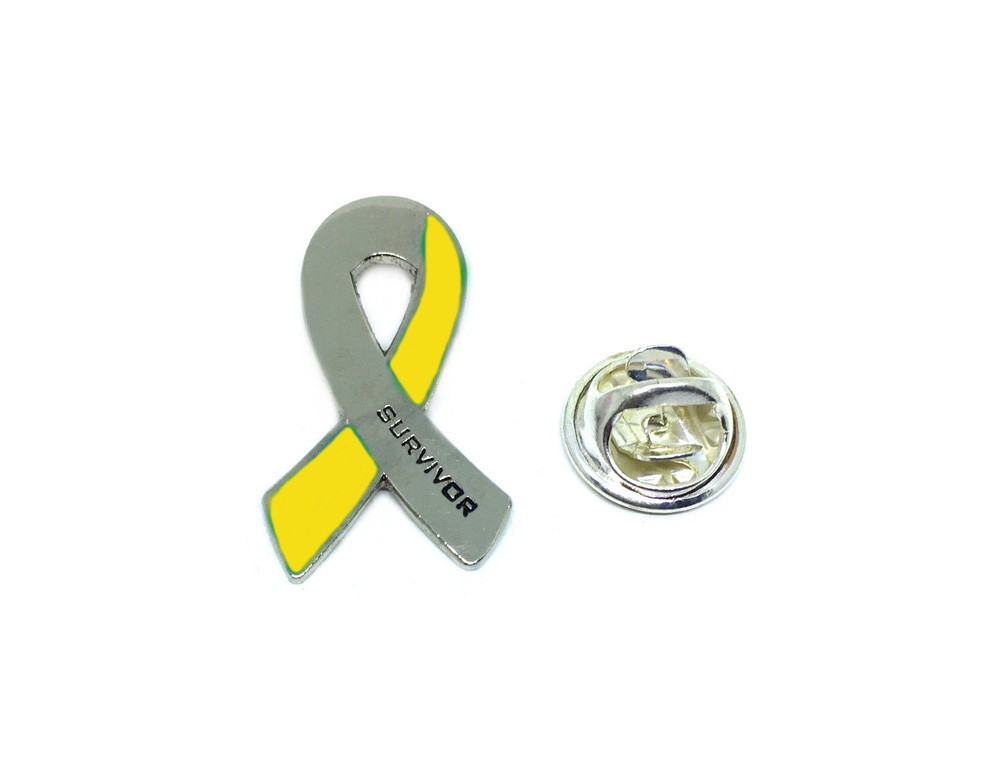 Yellow Ribbon Survivor Pin