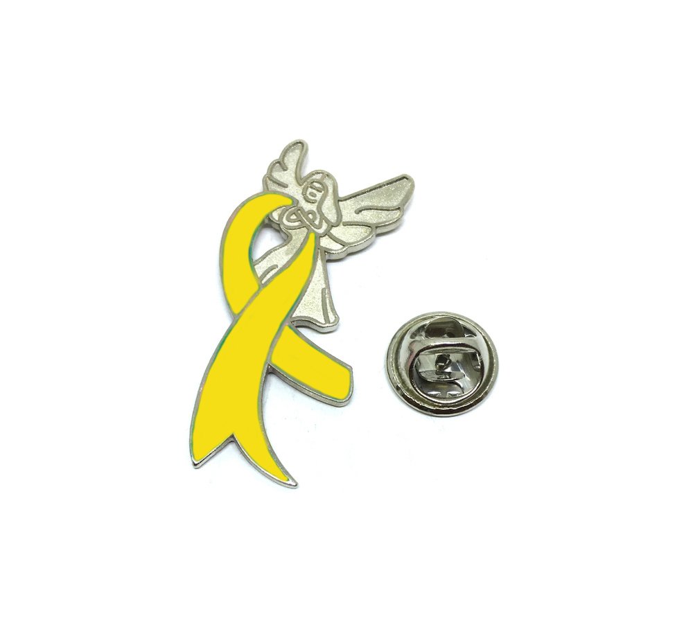Yellow Guardian Angel Pin