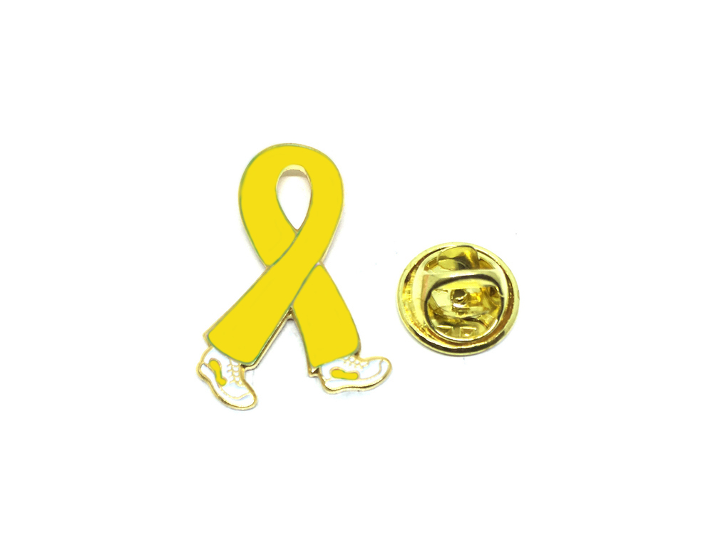 Yellow Ribbon Enamel Pin