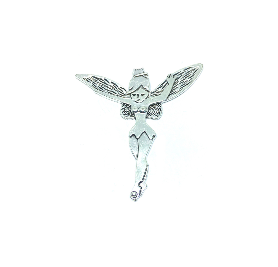 Silver Guardian Angel Pin
