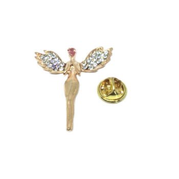 Gold Guardian Angel Pin