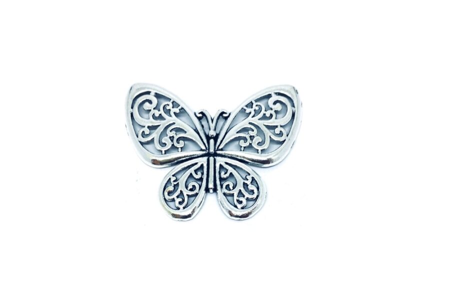 Pewter Butterfly Brooch