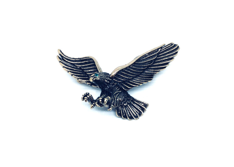 Pewter Eagle Brooch