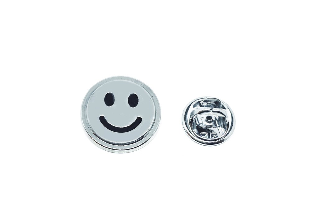 FPEW-066 Pewter Smiley Emoji Pin Pewter Smiley Emoji Pin