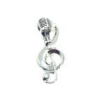 Pewter Microphone Music Pin