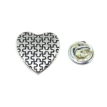 Pewter Heart Pin