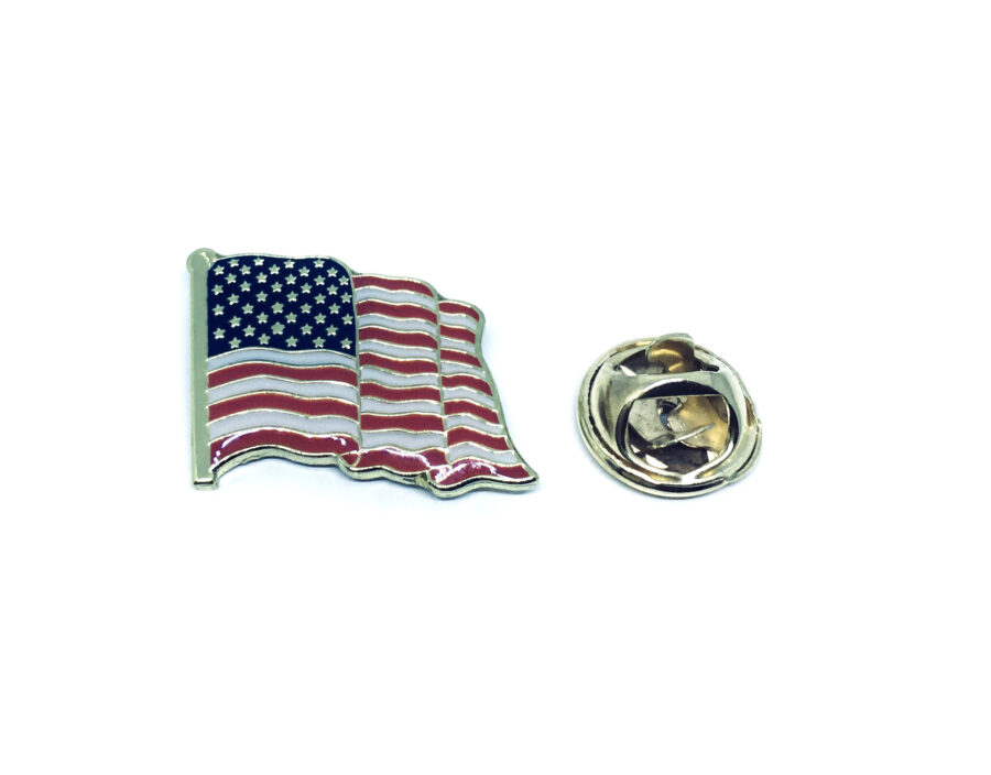 Flag Pin On Suit