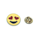 Heart Eyes Emoji Lapel Pin
