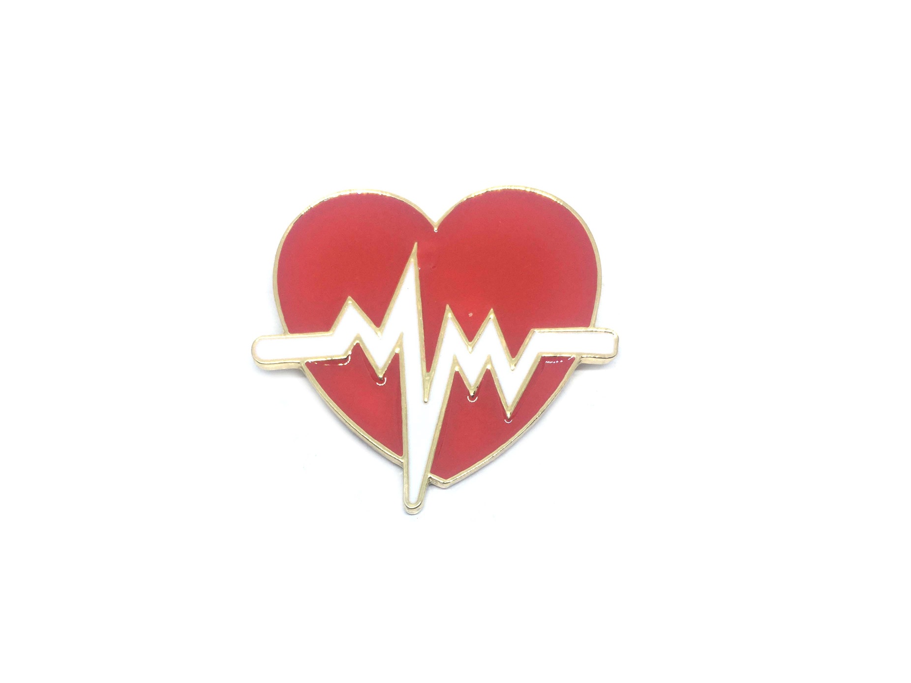 Valentine's Day Heart beat Pin