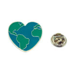 Heart Shaped Earth Pin