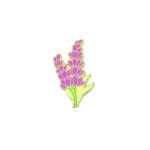 Lavender Flower Pin