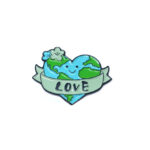 Love Earth Heart Pin