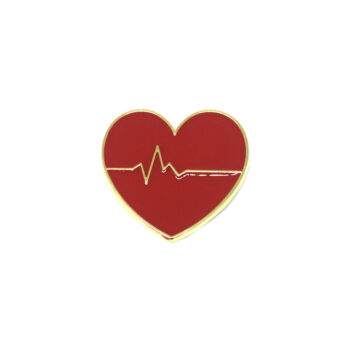 Electrocardiogram Heart Pin