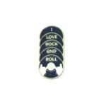 I Love Rock and Roll Music Pin