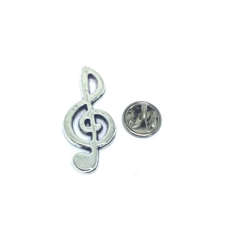 Treble Clef Music Note Pin FINOX