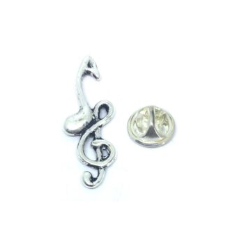 Treble Clef and Eighth Music Note Pin