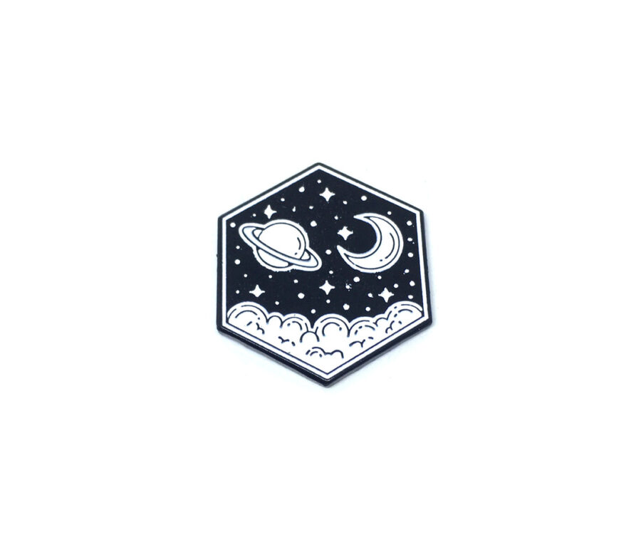 Star Moon Space Pin