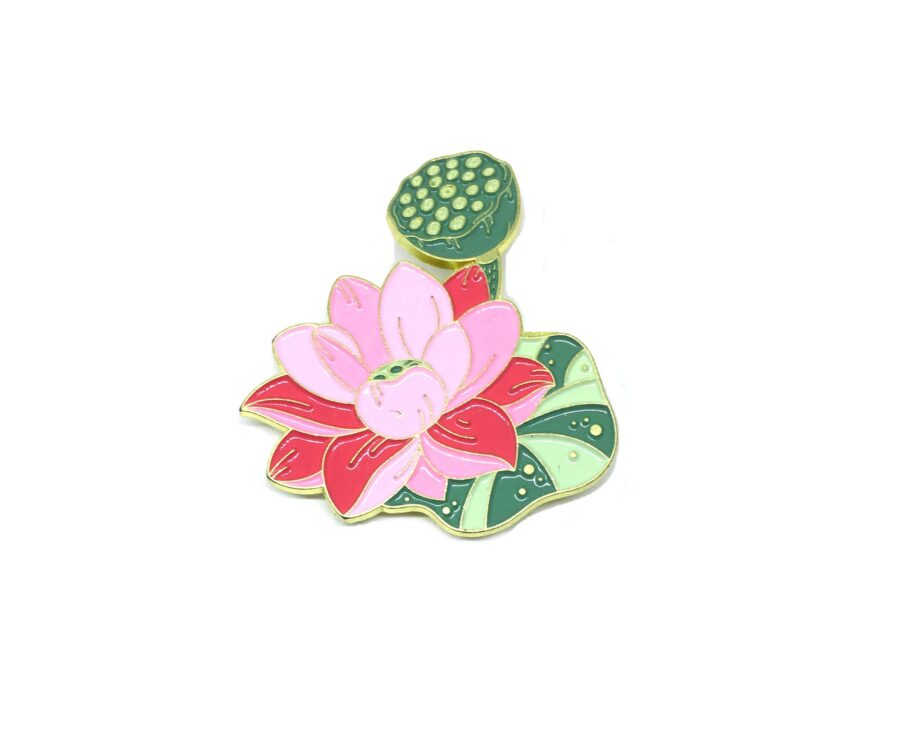 Lotus Flower Enamel Pins
