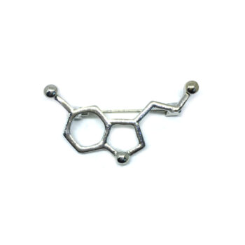 Serotonin Molecule Science Pin