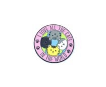 I Love All Cats Cute Cat Pin