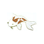 White Koi Fish Pin