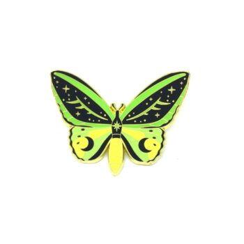 Moon Moth Butterfly Enamel Pin