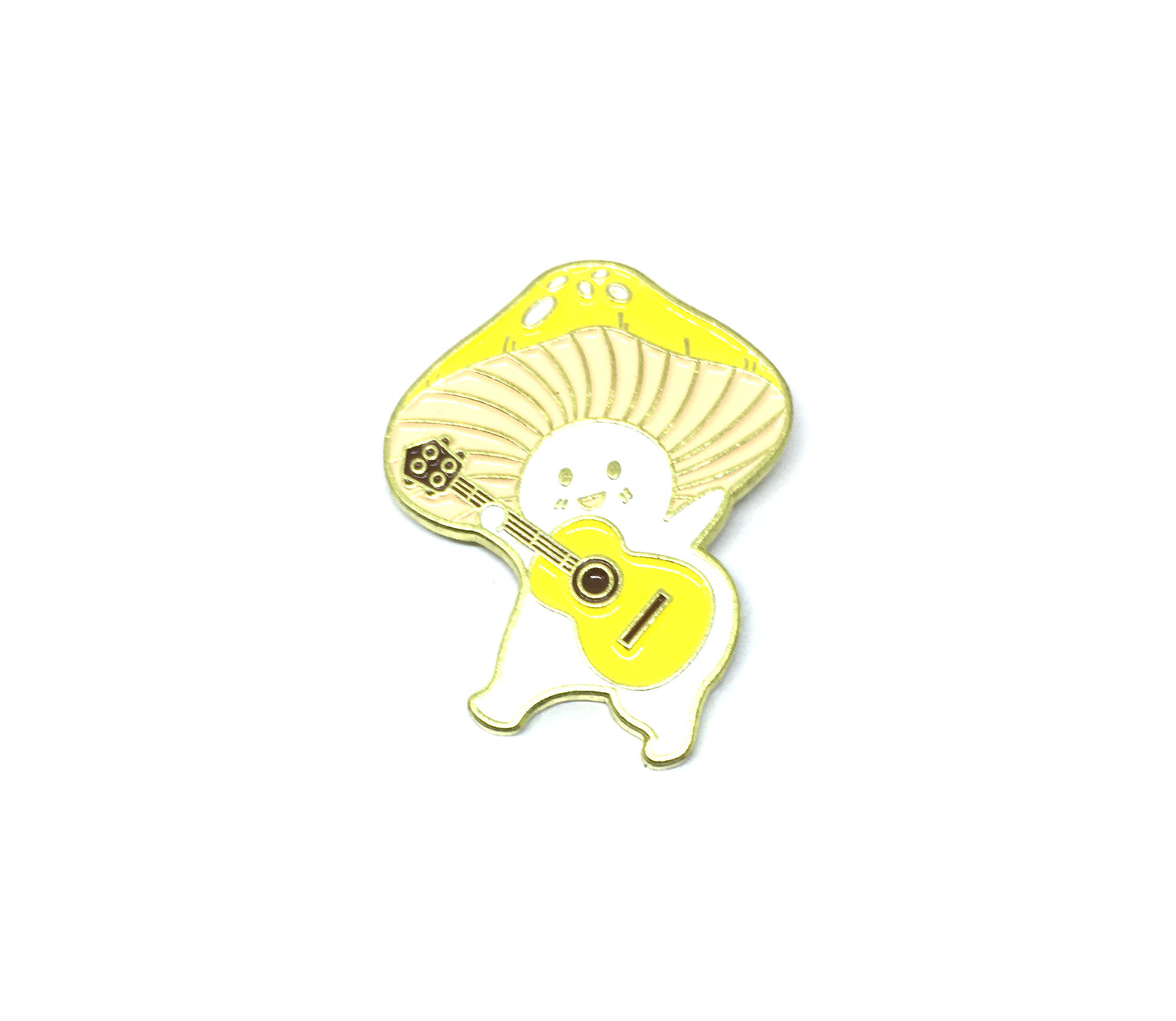 Mushroom Guitar Enamel Pin