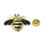 Honey Bee Black Enamel Pin