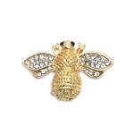 Rhinestone Honey Bee Pin