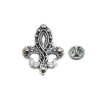 Pewter Vintage Fleur De Lis Pin