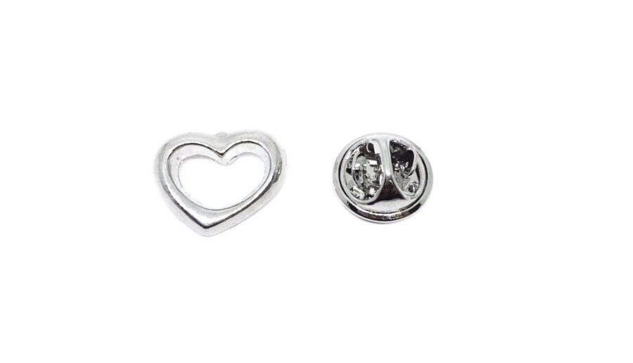 Pewter Small Heart Lapel Pin