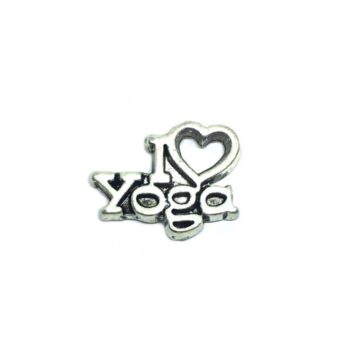 Pewter Love Yoga Pin