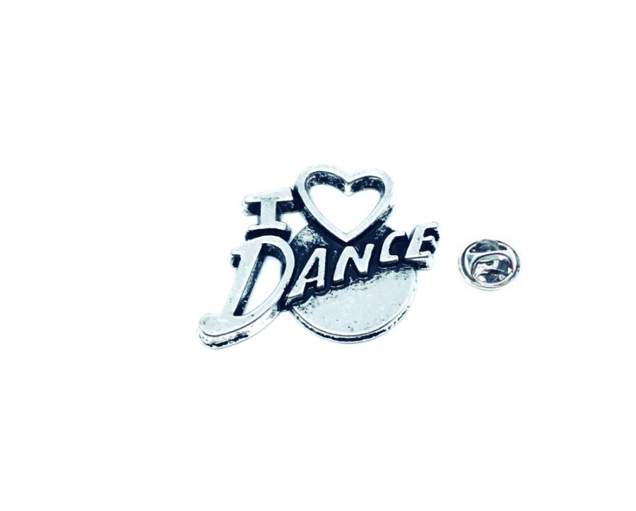 Pewter "I Love Dance" Pin