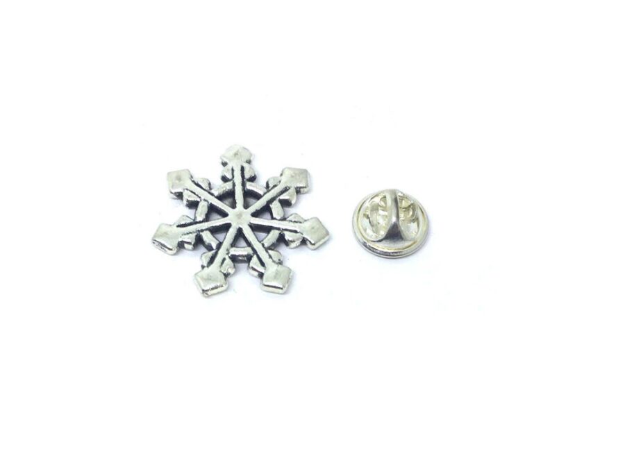 Pewter Small Snowflake Lapel Pin