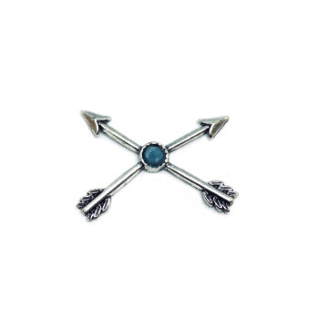 Pewter Double Arrow Pin