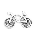 Pewter Silver Cycle Pin