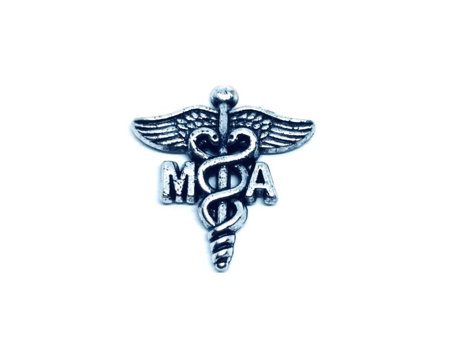 Pewter MA Medical Pin