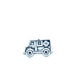 Pewter Ambulance Pin Badge