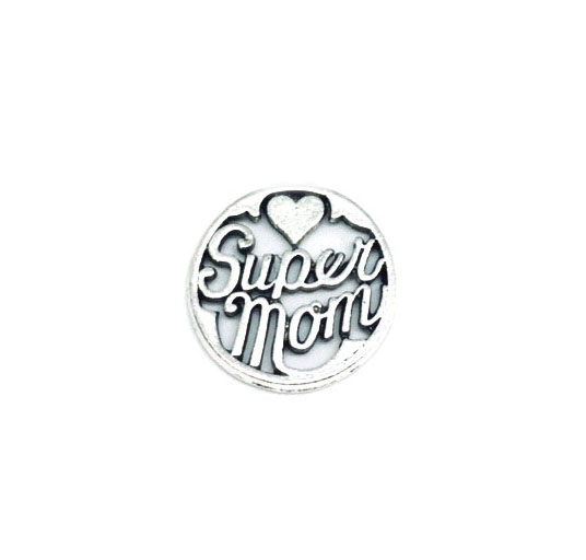 Pewter Super Mom Pin