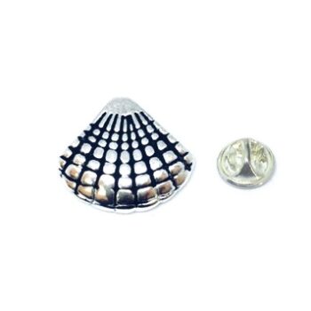 Pewter Seashell Lapel Pin