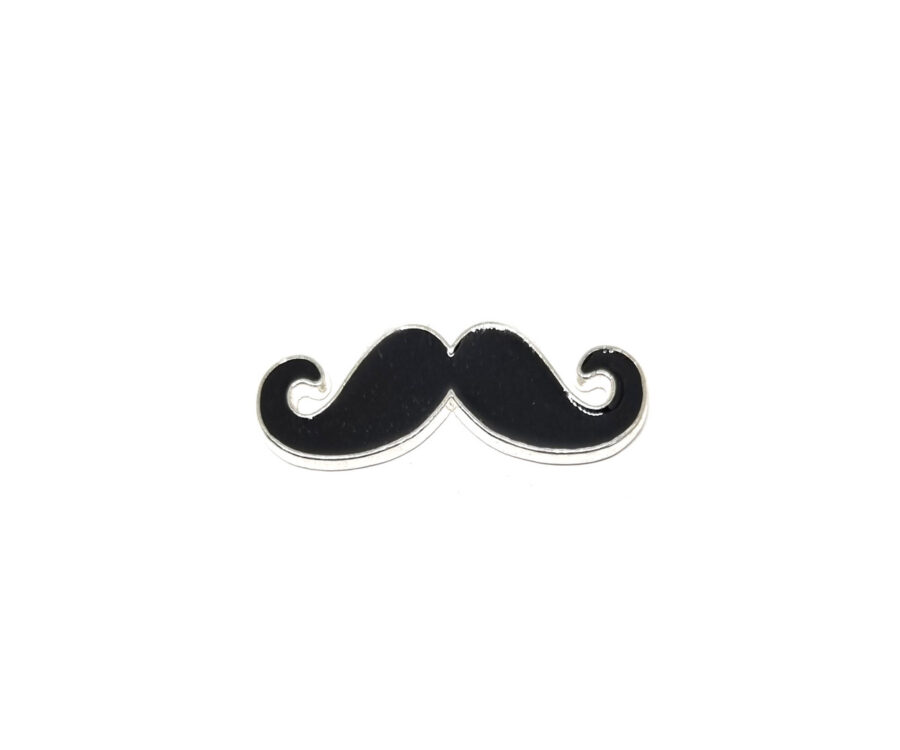Mustache Enamel Lapel Pin