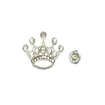 Rhinestone Crown Brooch Pins