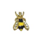 Rhinestone Bee Pin Badge