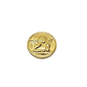 Cherub Round Lapel Pin