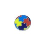 Autism Round Lapel Pin