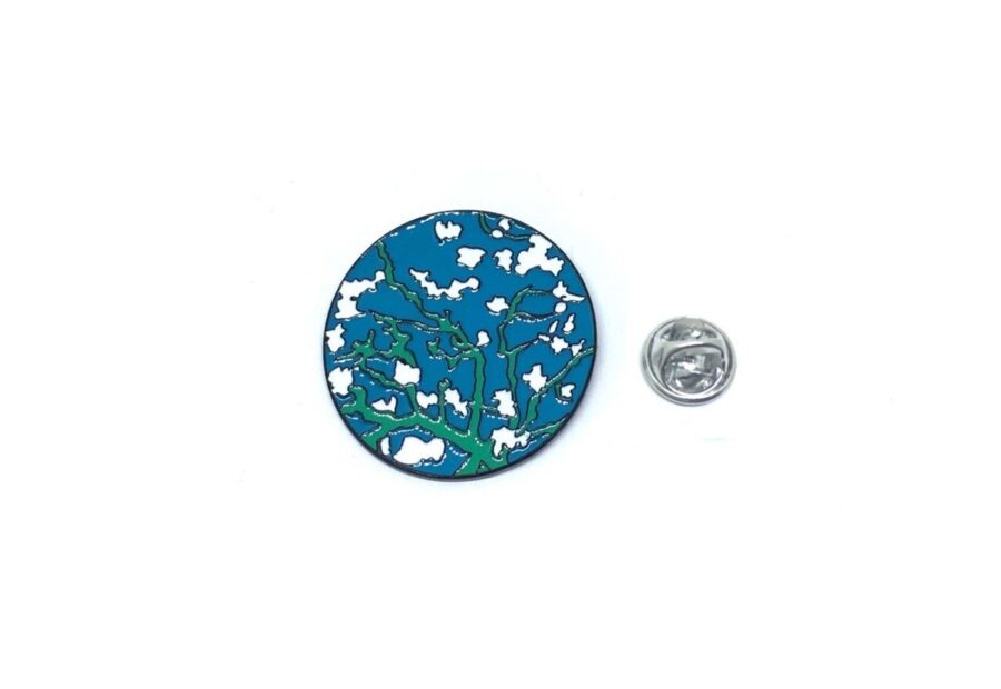 Van Gogh Almond Blossom Round Pin