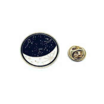 Galaxy Round Lapel Pin