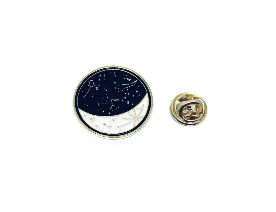 Galaxy Round Lapel Pin